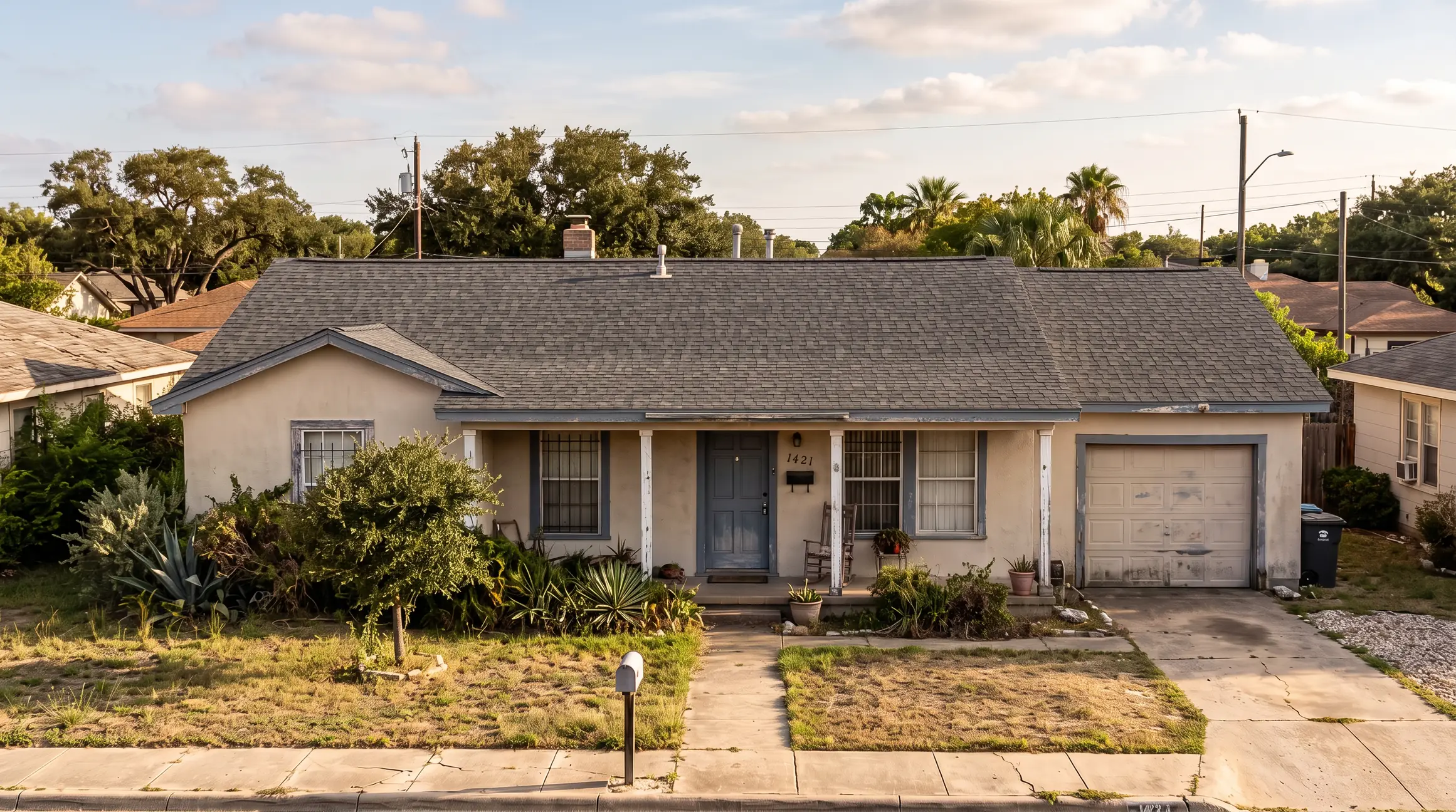 After: same home with a new architectural shingle roof