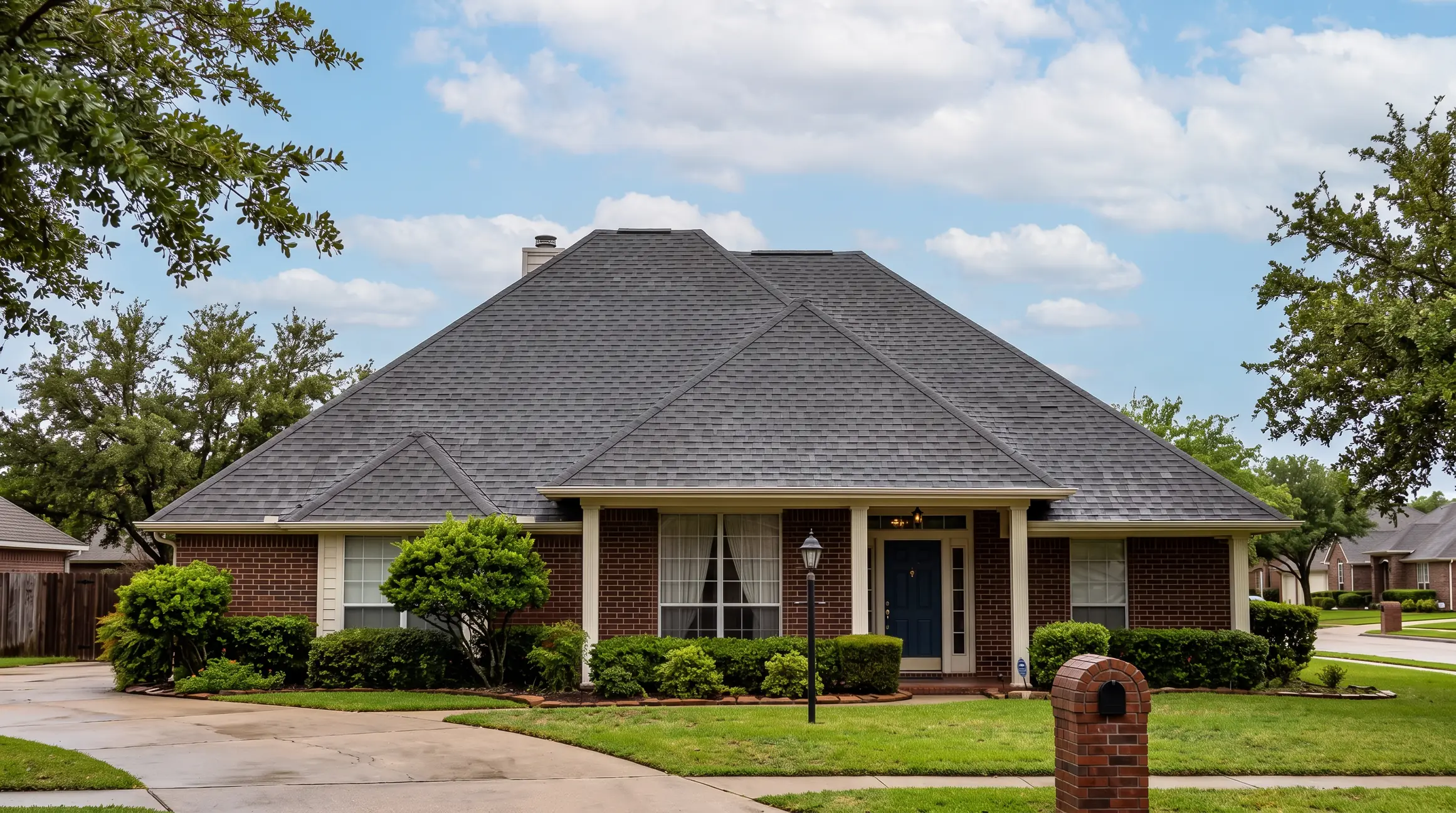 After: same roof with shingles replaced and resealed