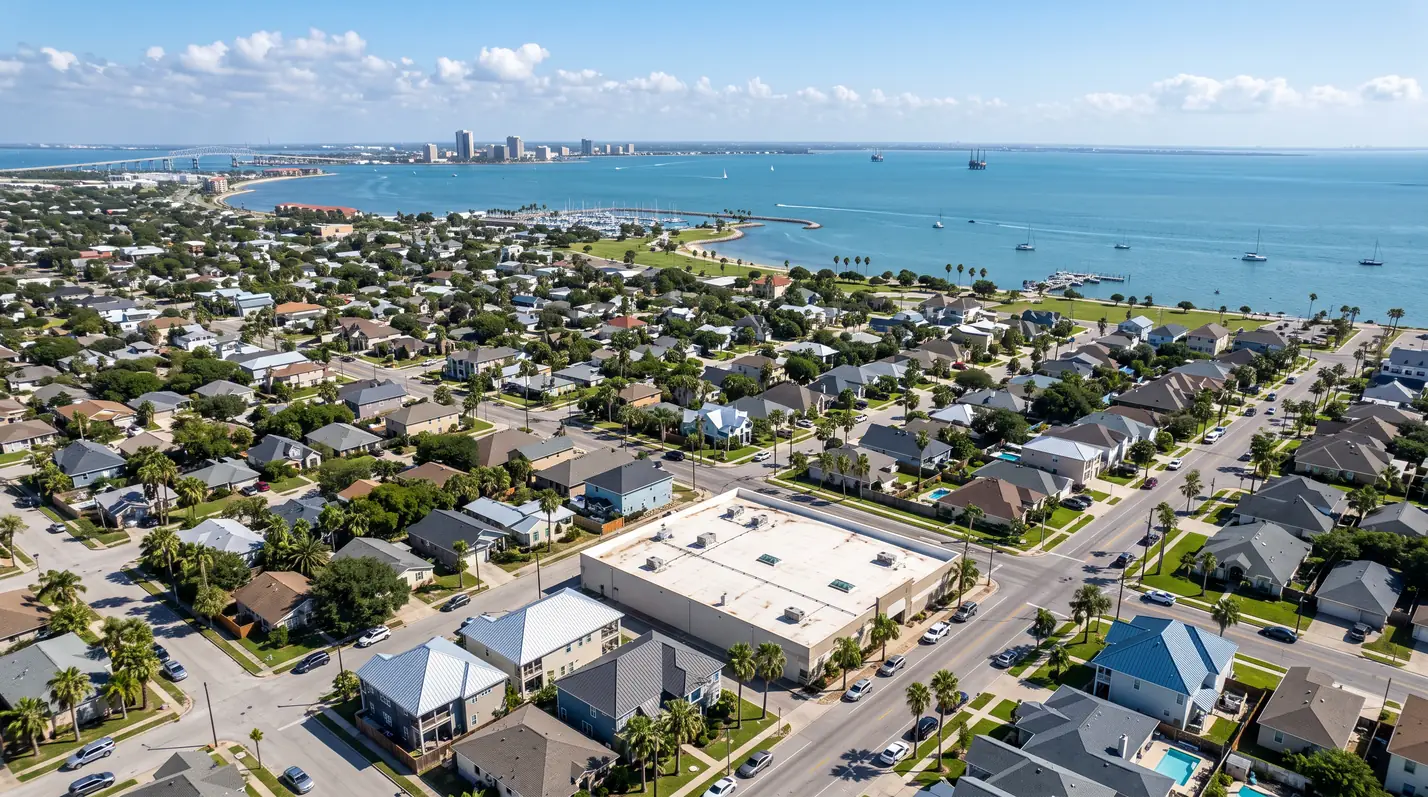 Corpus Christi homes with different roof types