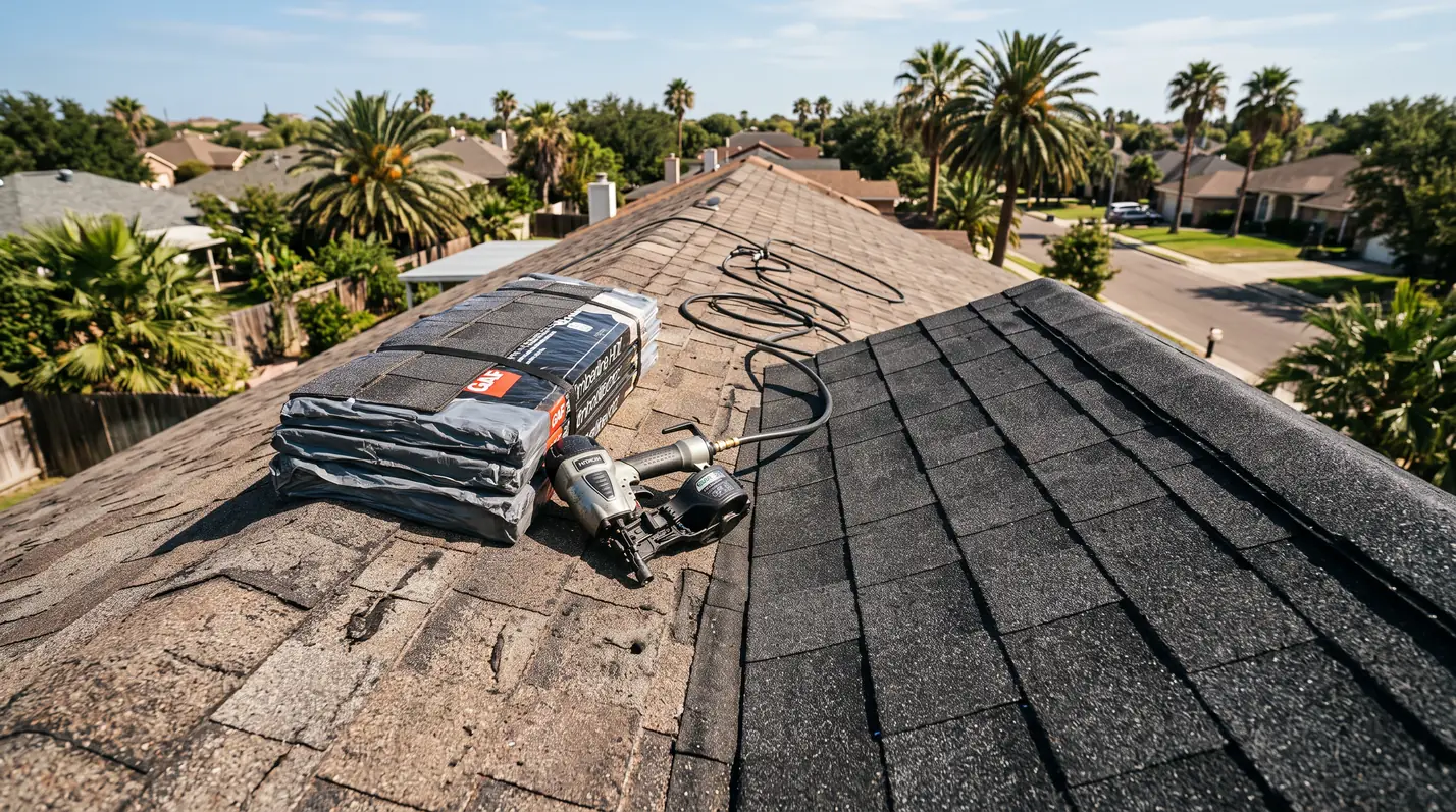 Replacing wind-damaged asphalt shingles